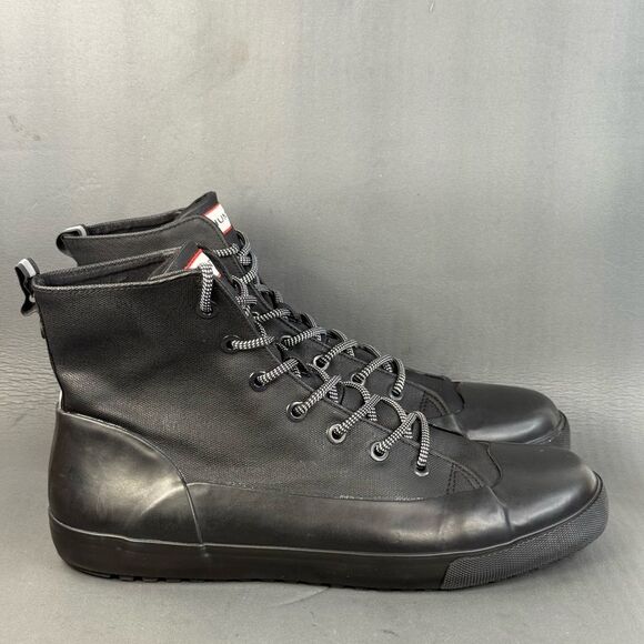 Hunter dipped high top canvas sneaker sneaker boot shoes for men size 13 - Picture 1 of 8